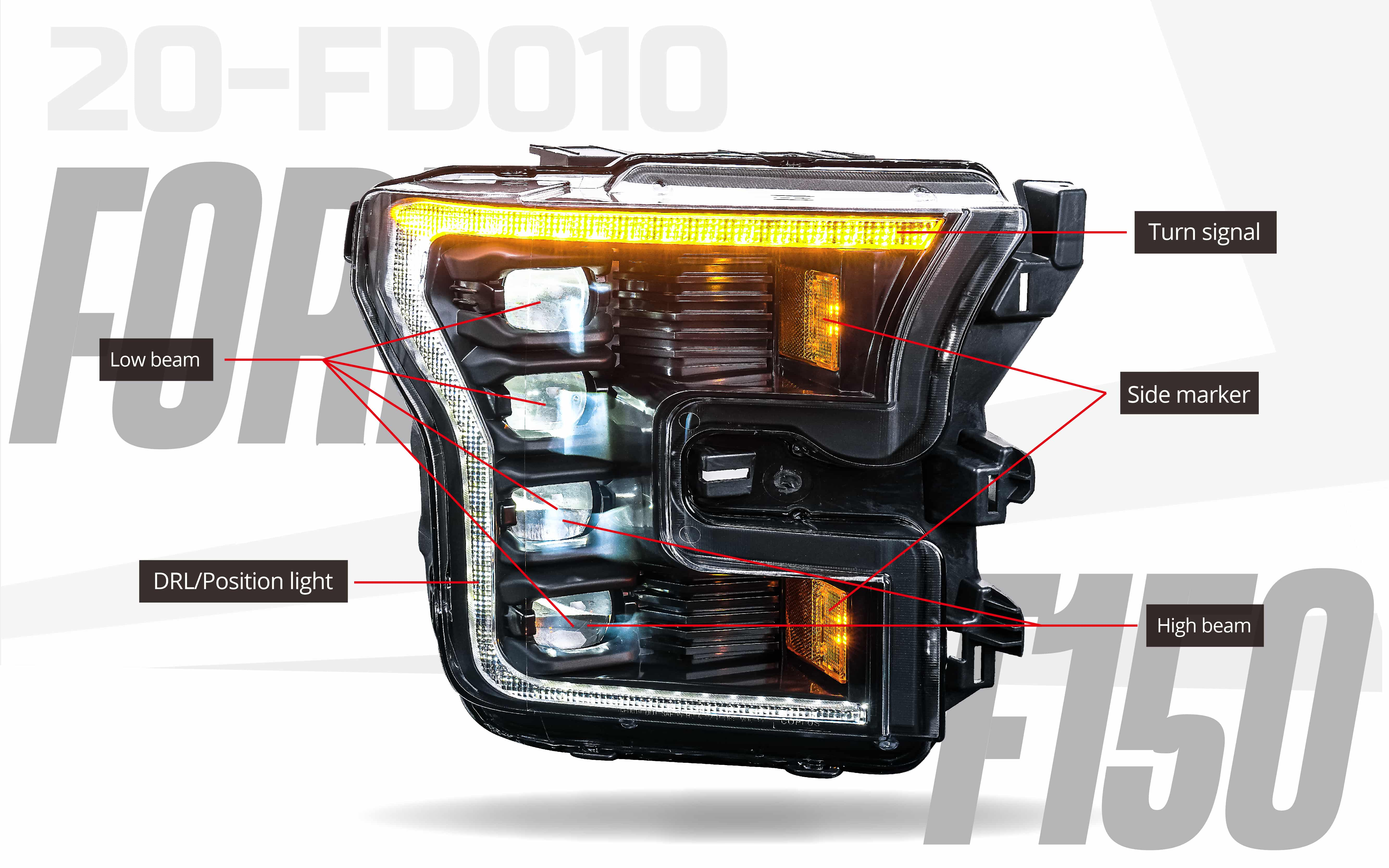 2015-2017  FORD F150 INFINITE HEADLIGHT