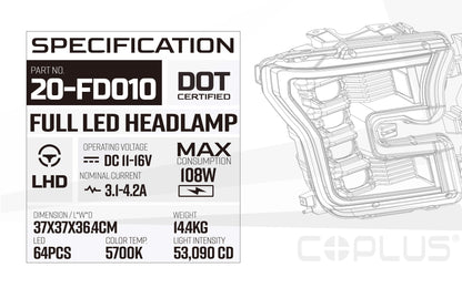 2015-2017  FORD F150 INFINITE HEADLIGHT