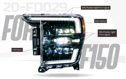 2021+ FORD F150 頭燈